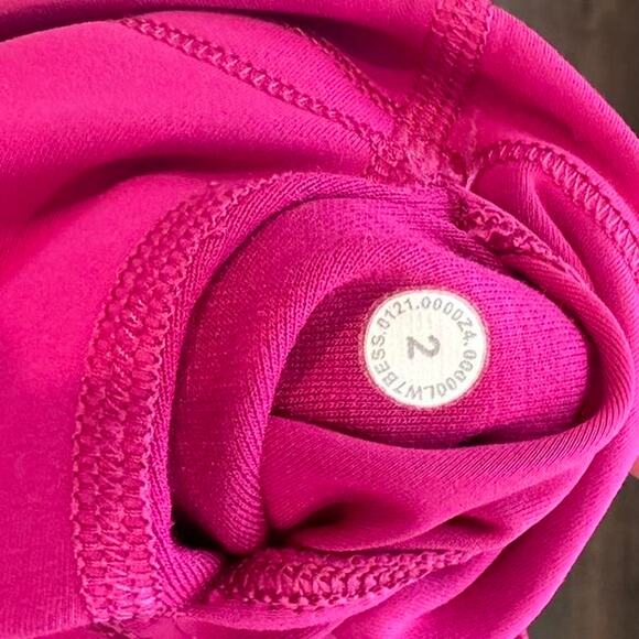 Hot pink lululemon biker shorts - Picture 3 of 3